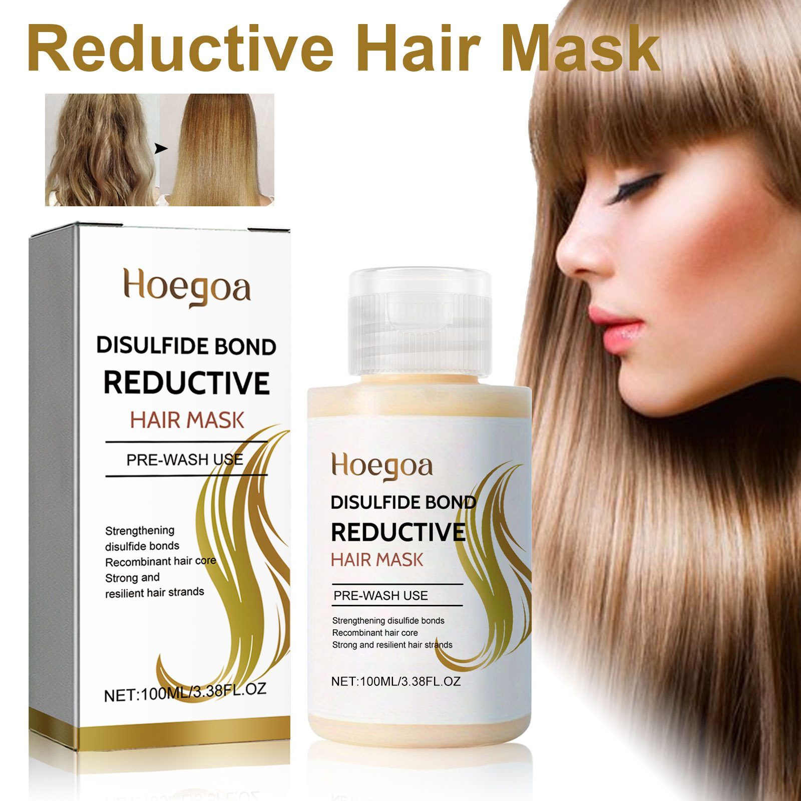 HOEGOA Rinse-Off Hair Conditioning Mask, 100 ml photo 8