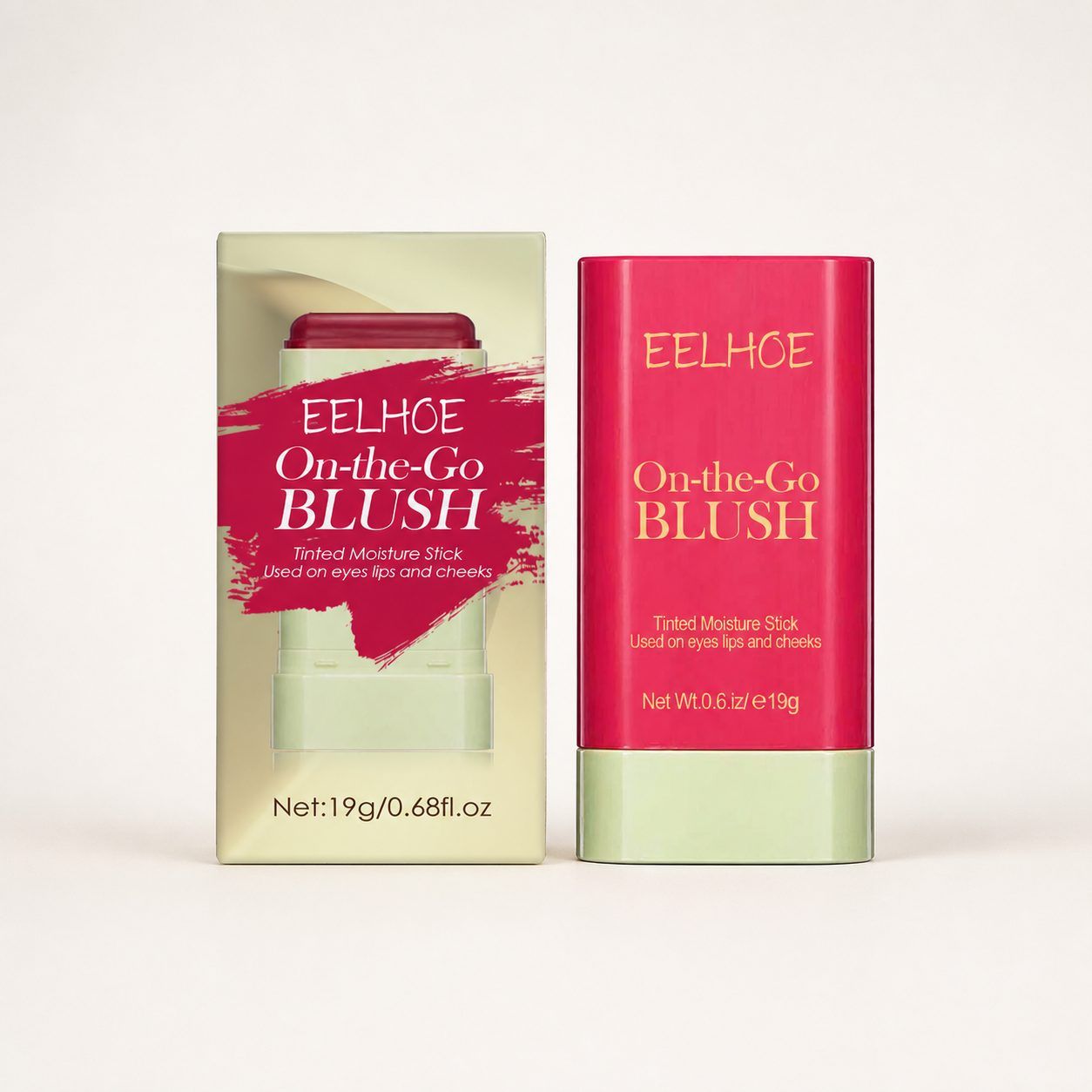 EELHOE Blush Stick, Red, 19 g photo 1