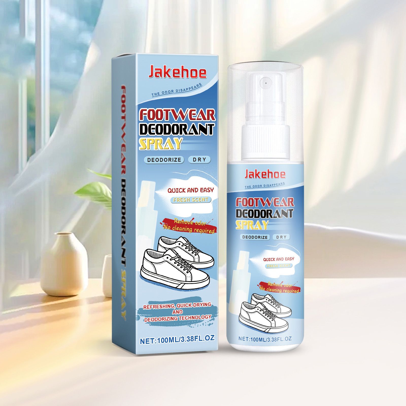 JAKEHOE Footwear Deodorizing Spray, 100 ml / 1 Bottle photo 6