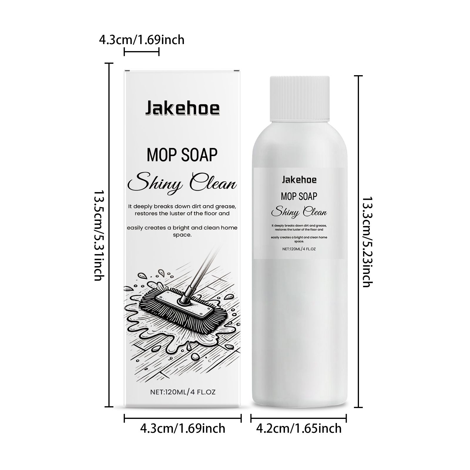JAKEHOE Mop Soap Floor Cleaner, 120 ml photo 3