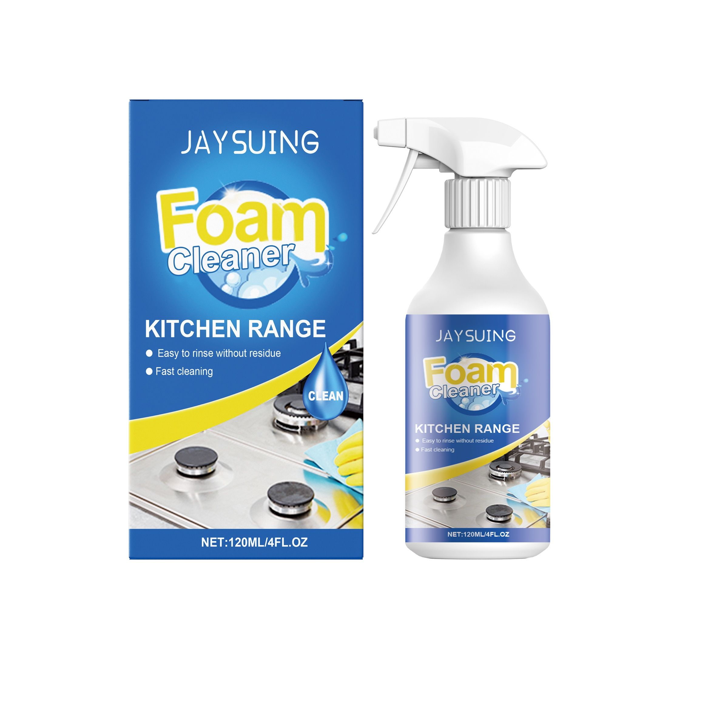 JAYSUING Stovetop Foam Cleaner Spray, 120 ml / 1 Bottle photo 1
