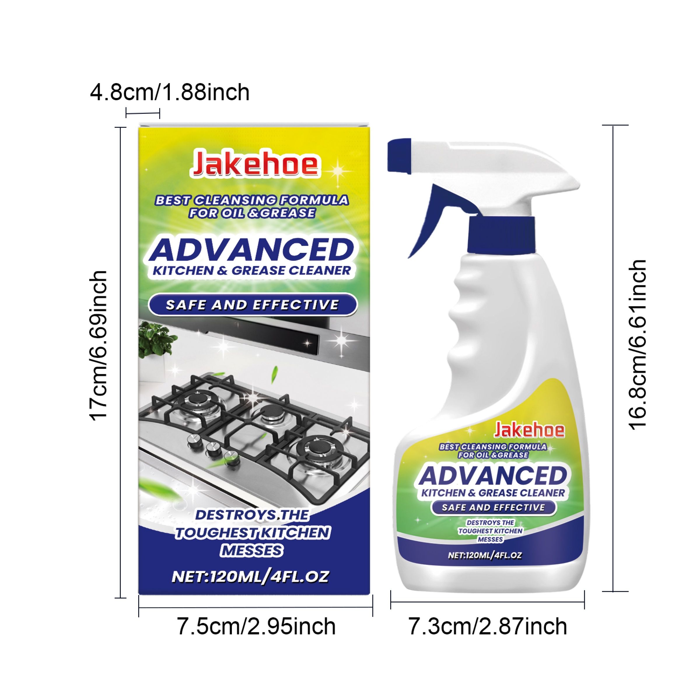 JAKEHOE Kitchen Grease Cleaner, 120 ml photo 8