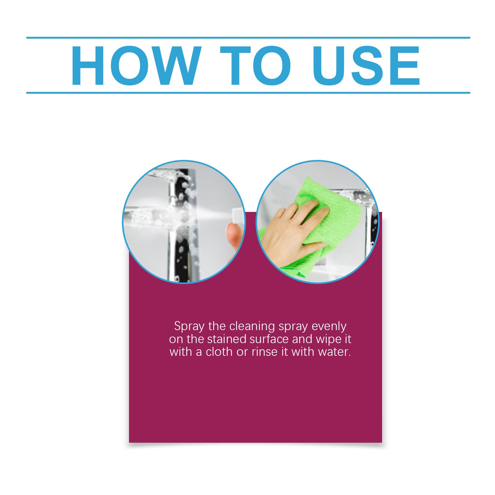 JUE FISH Bathroom Foam Cleaner Spray, 60 ml / 1 Bottle photo 7