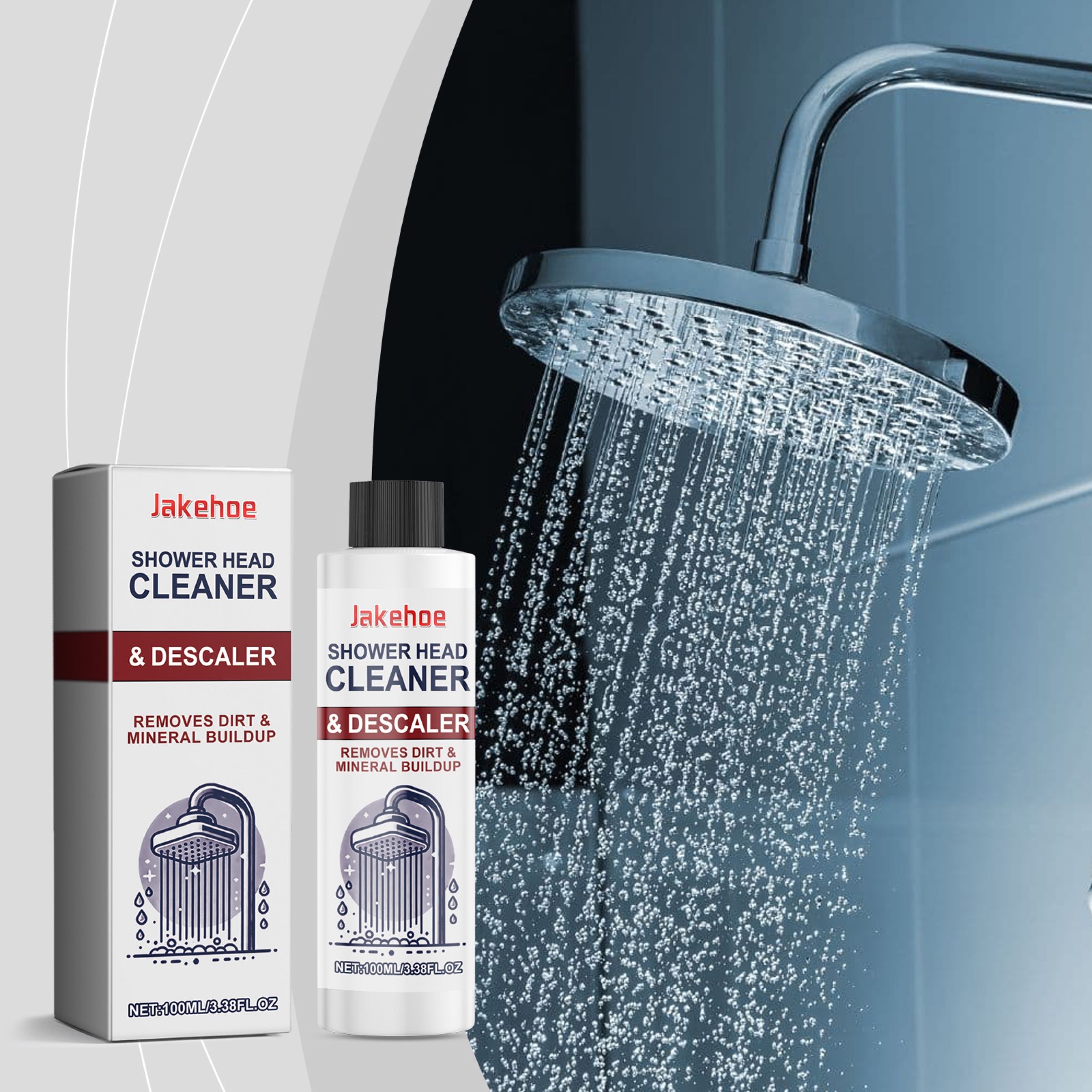 JAKEHOE Showerhead Scale Cleaner Liquid, 100 ml / 1 Bottle photo 2