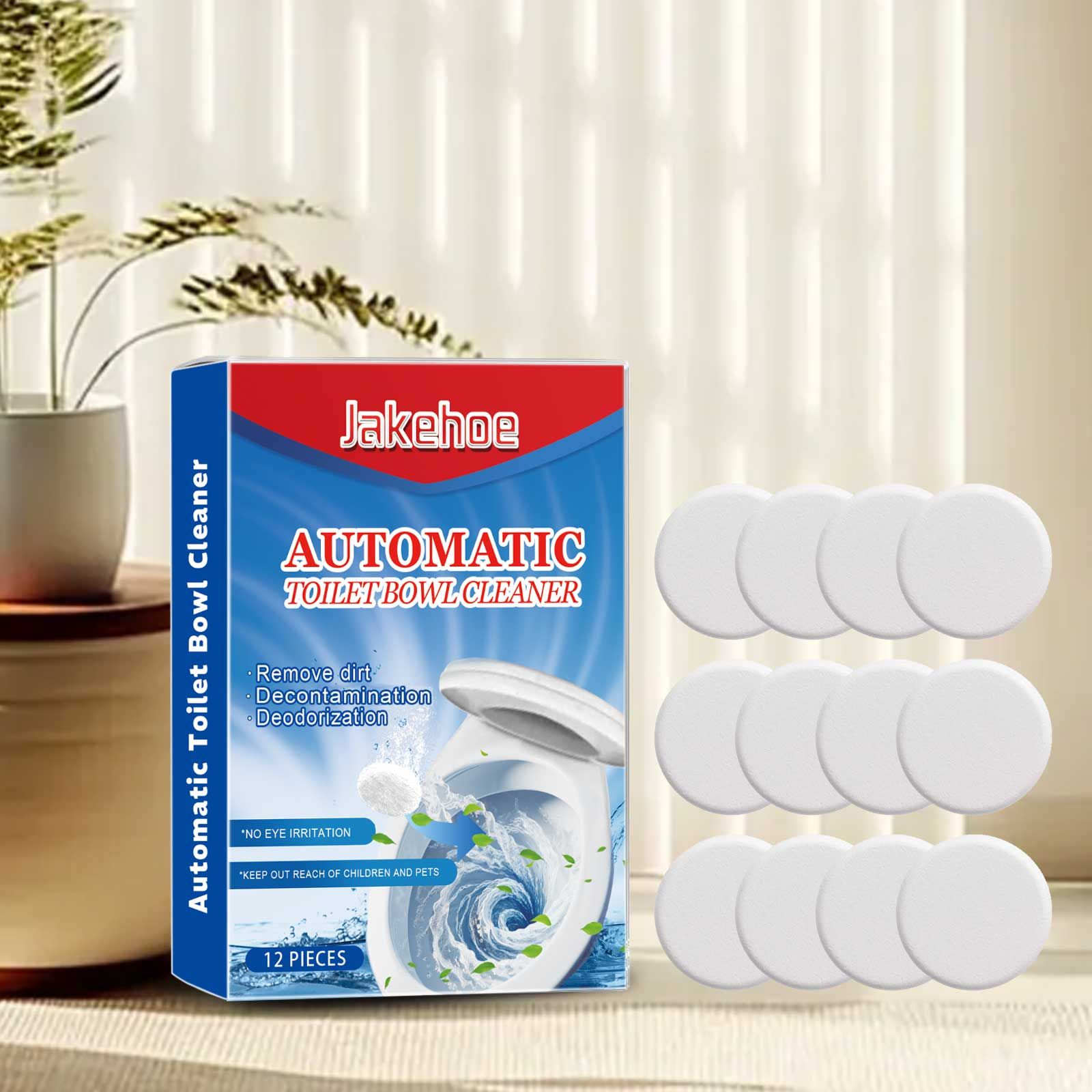 JAKEHOE Automatic Toilet Bowl Cleaning Tablets, 12 Pieces photo 2