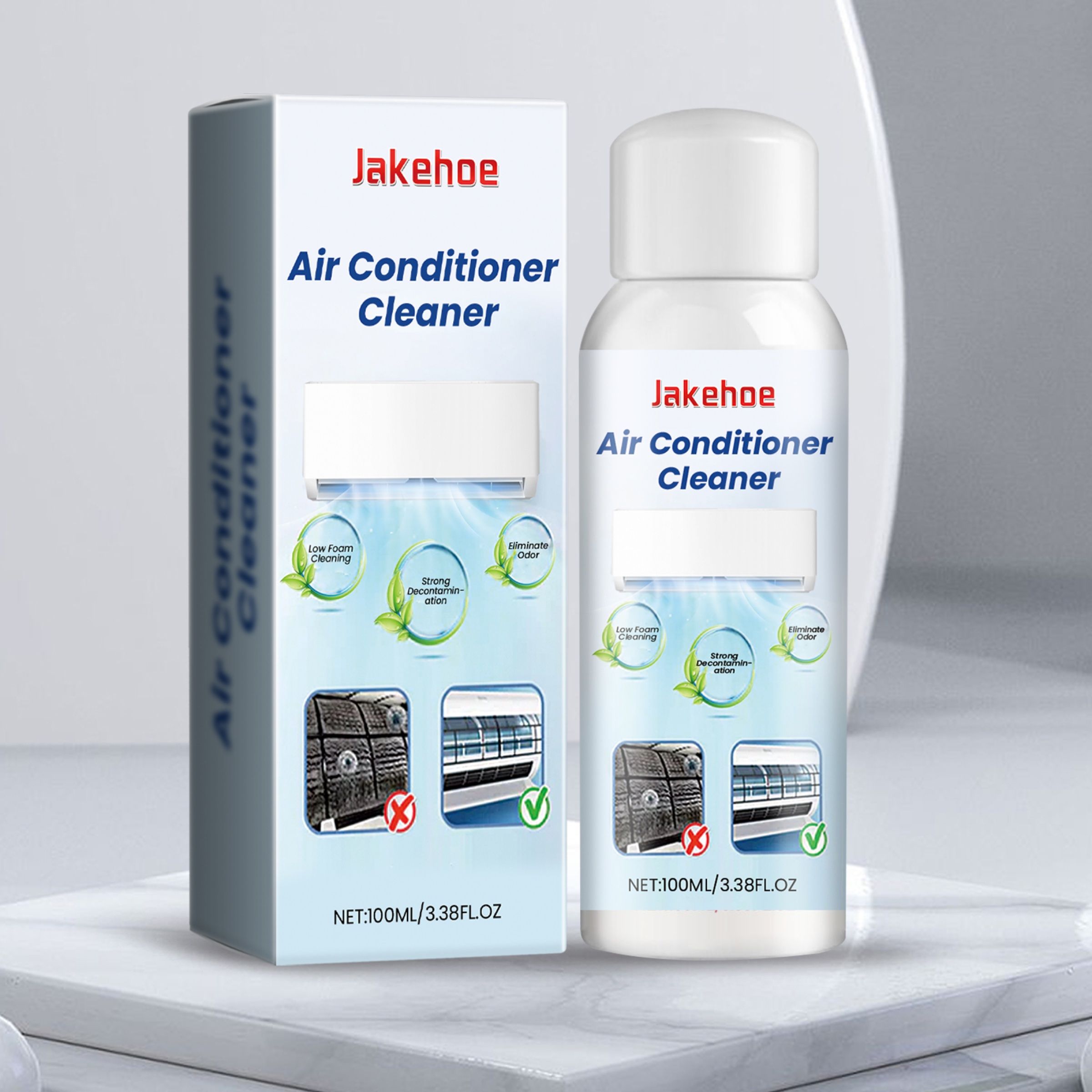 JAKEHOE Air Conditioner Coil Cleaner Spray, 100 ml / 1 Bottle photo 4
