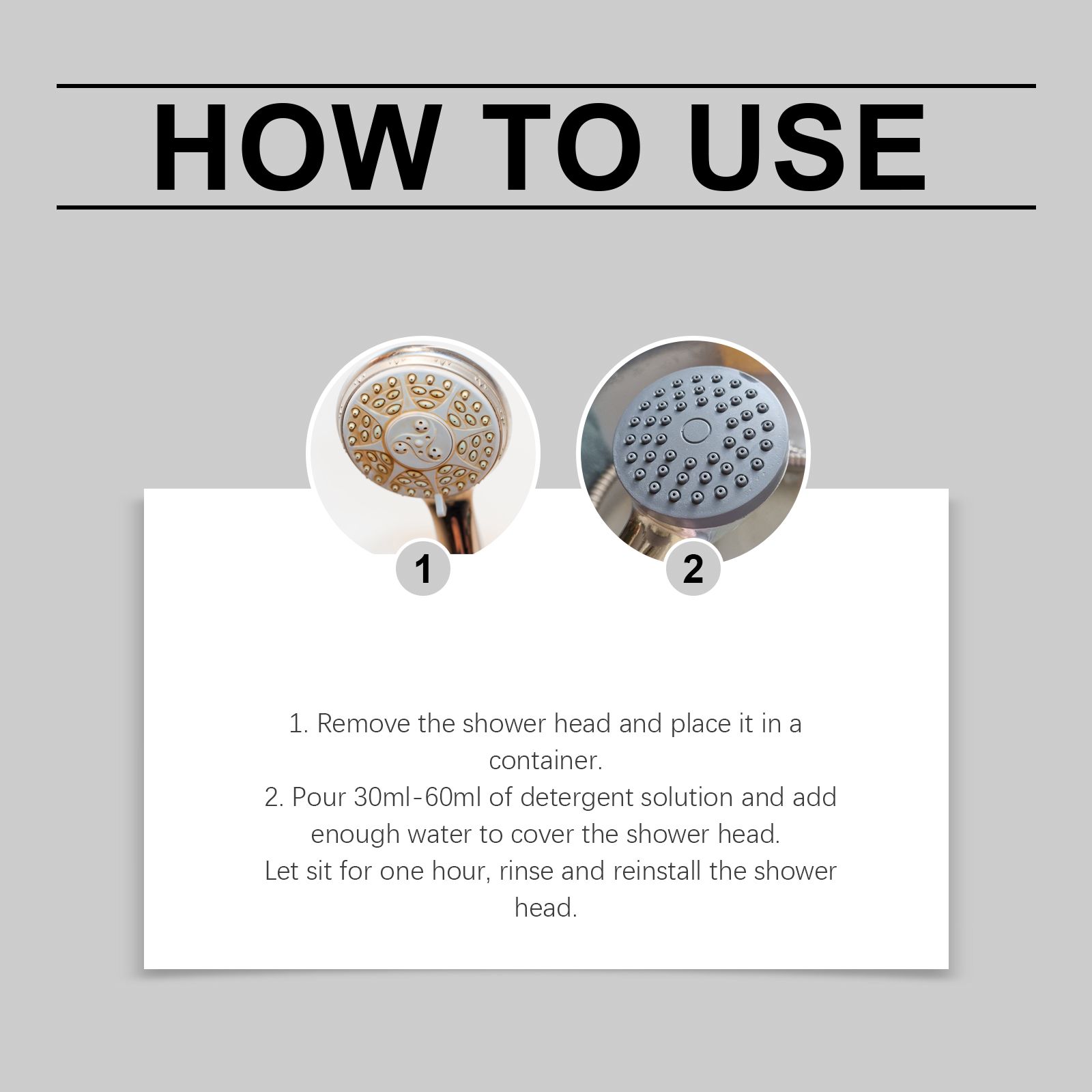 JAKEHOE Showerhead Scale Cleaner Liquid, 100 ml / 1 Bottle photo 3