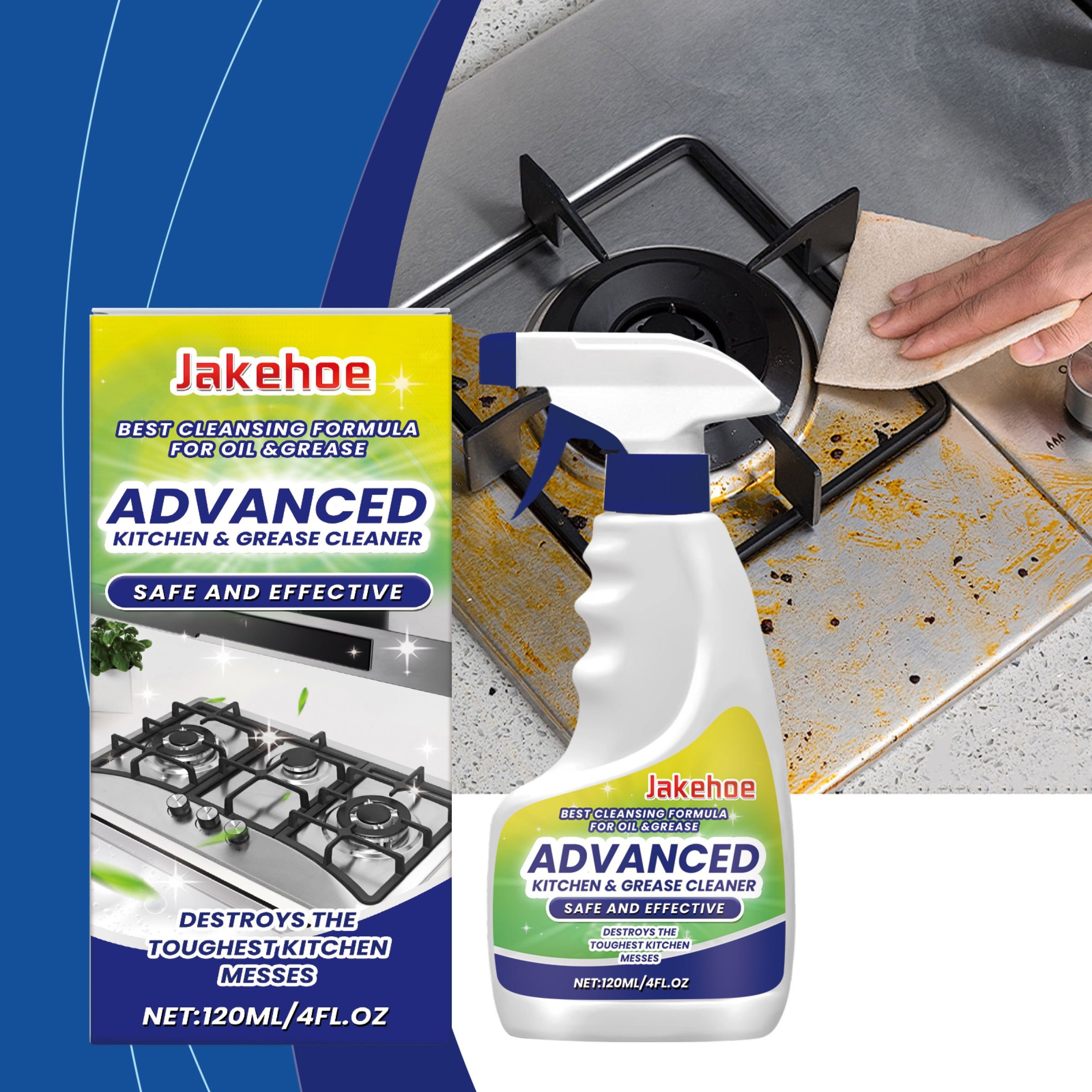 JAKEHOE Kitchen Grease Cleaner, 120 ml photo 2