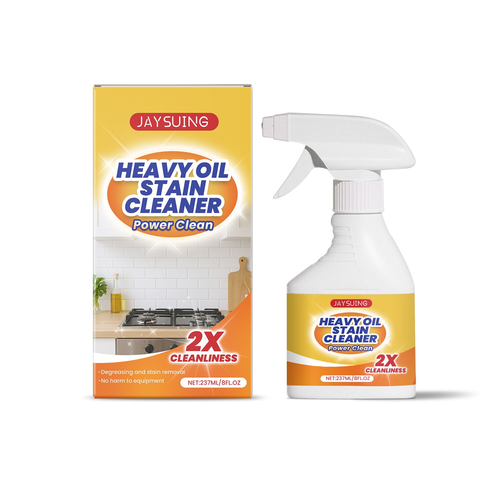 JAYSUING Kitchen Grease Cleaner Spray, 237 ml photo 1