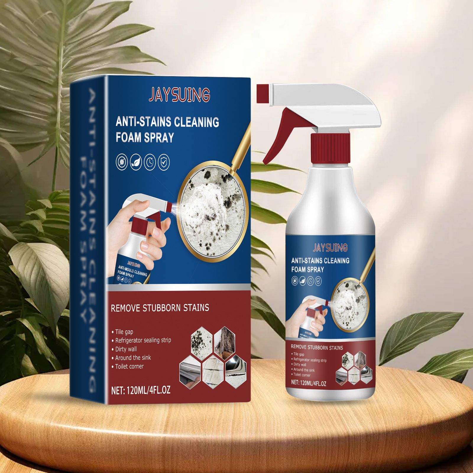 JAYSUING Bathroom Foam Cleaner Spray, 120 ml / 1 Bottle photo 3