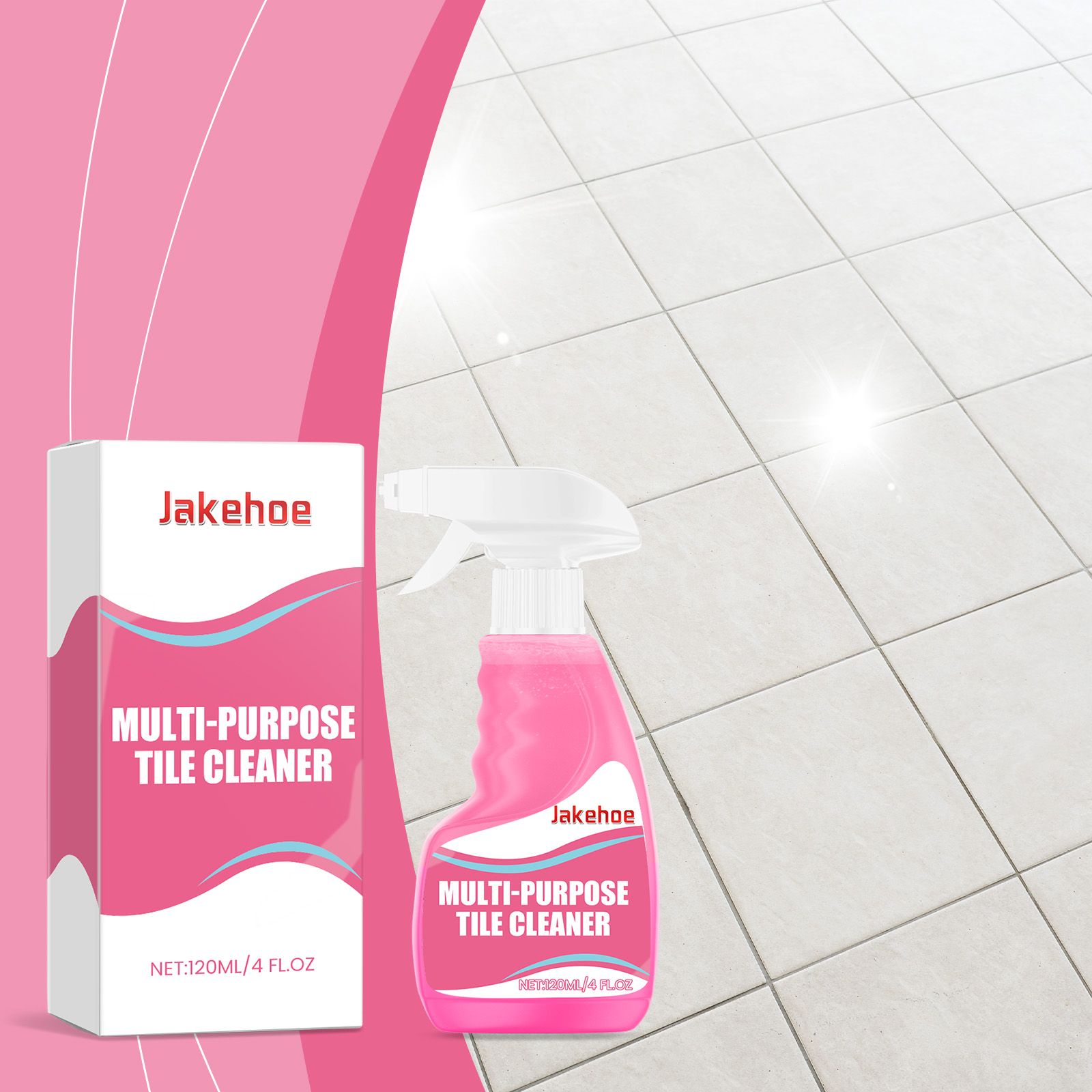 JAKEHOE Tile Surface Cleaner Spray, 120 ml / 1 Bottle photo 6