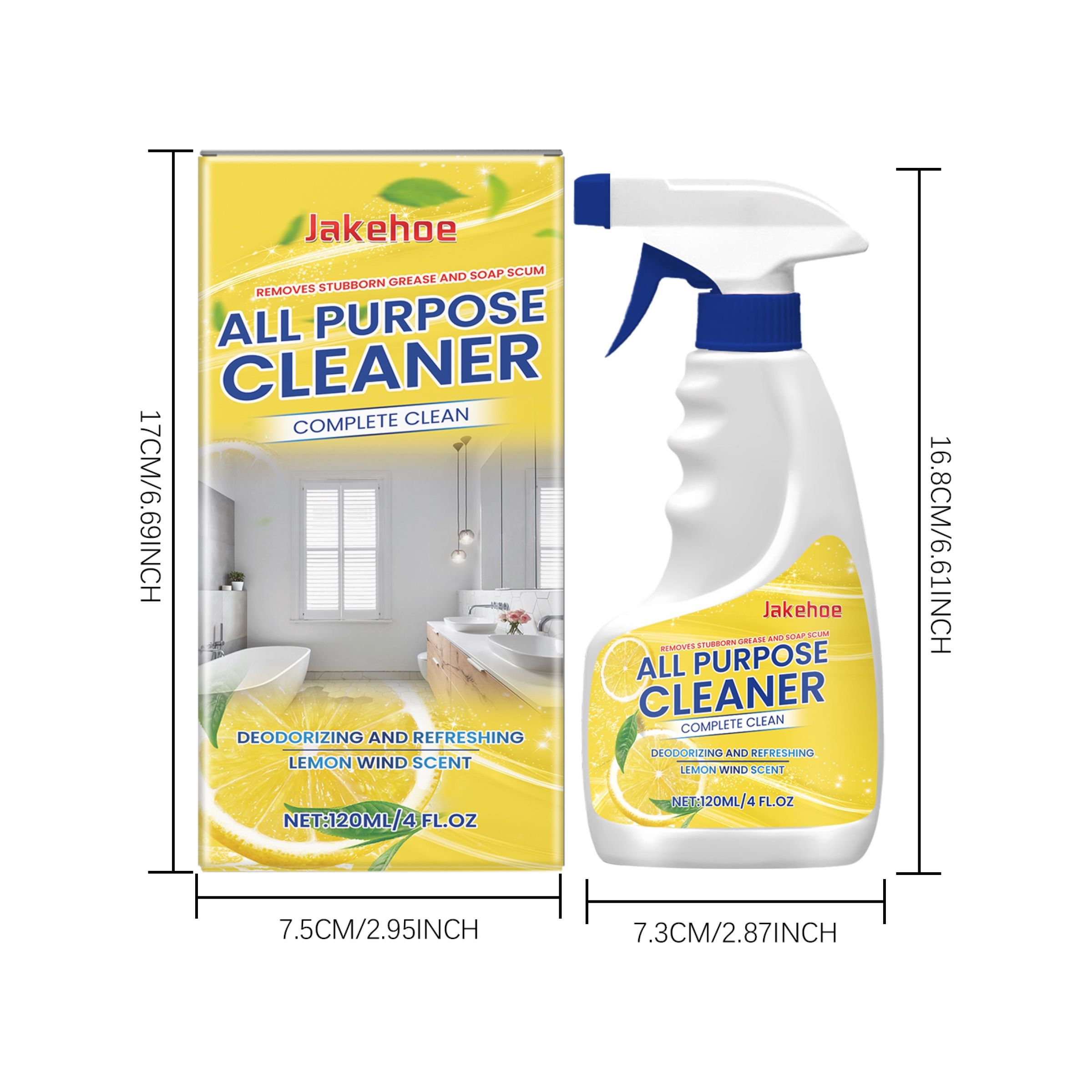 JAKEHOE Multipurpose Surface Cleaner Spray, 120 ml photo 8