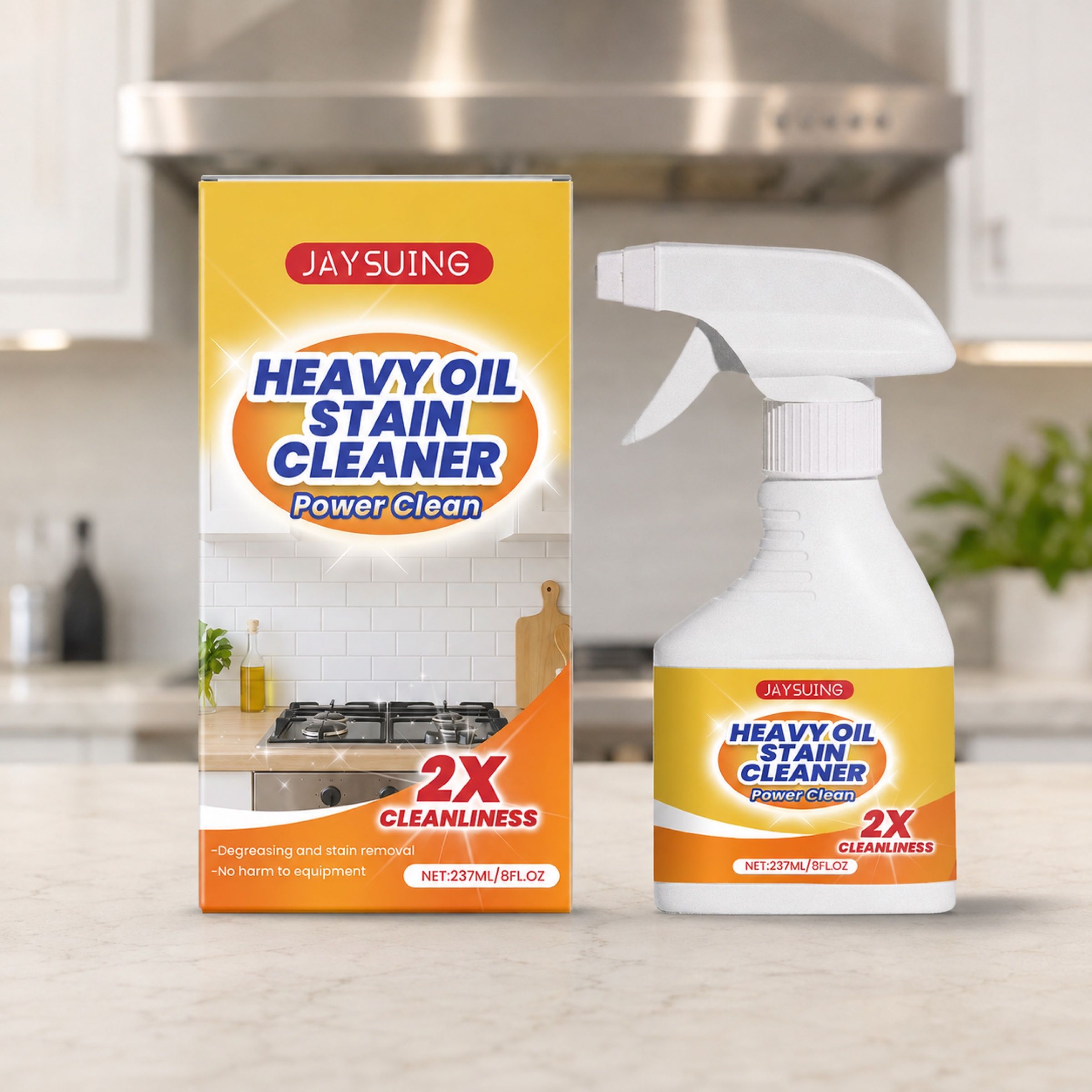 JAYSUING Kitchen Grease Cleaner Spray, 237 ml photo 3