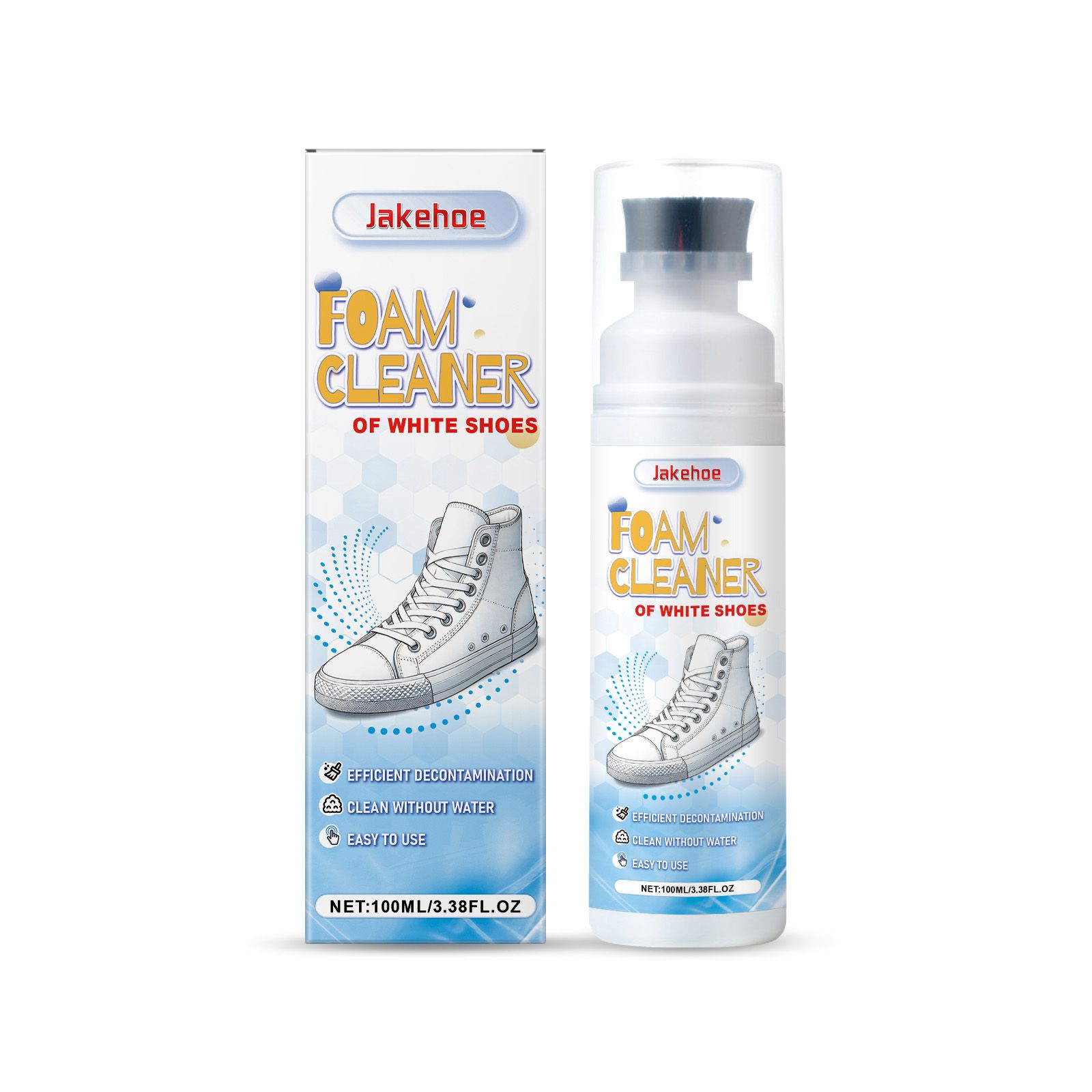 JAKEHOE White Shoe Cleaner Liquid, 100 ml / 1 Bottle photo 1
