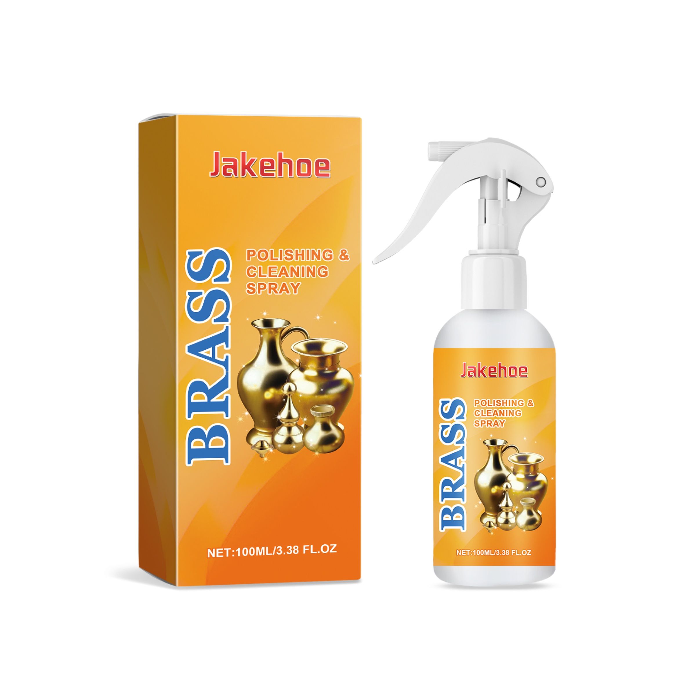 JAKEHOE Brass Cleaning and Polishing Spray, 100 ml / 1 Bottle photo 1
