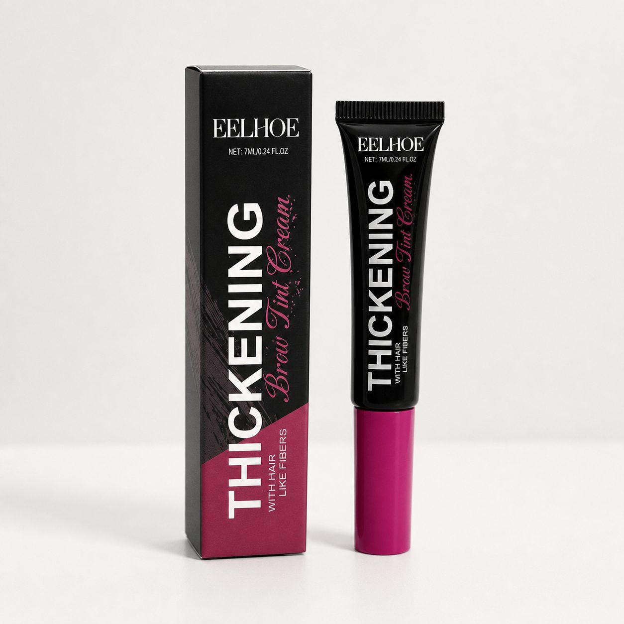 EELHOE Fiber Brow Tint, Black, 7 ml photo 1