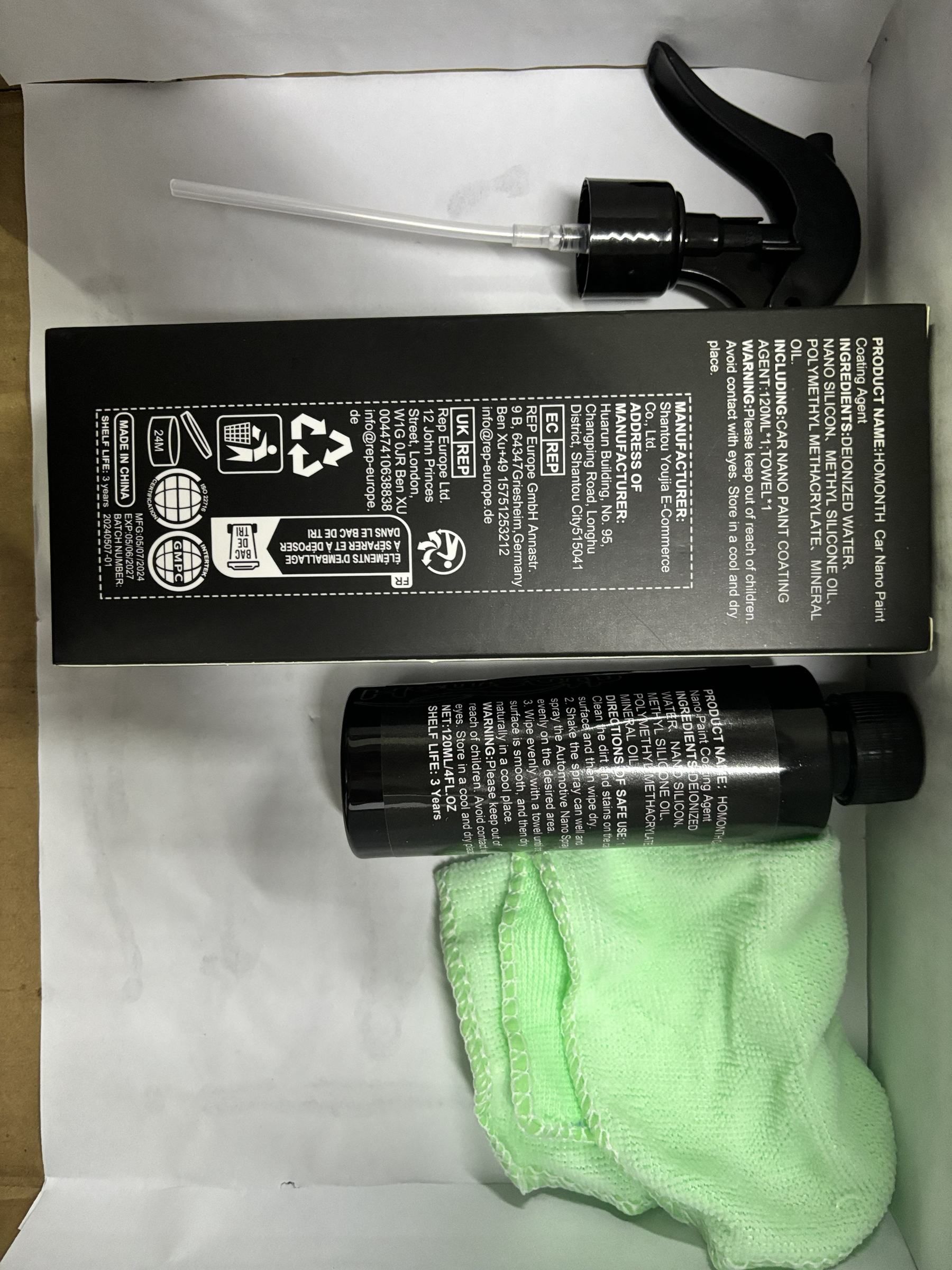 HOMONTH Automotive Coating Spray Kit, 120 ml Kit photo 2