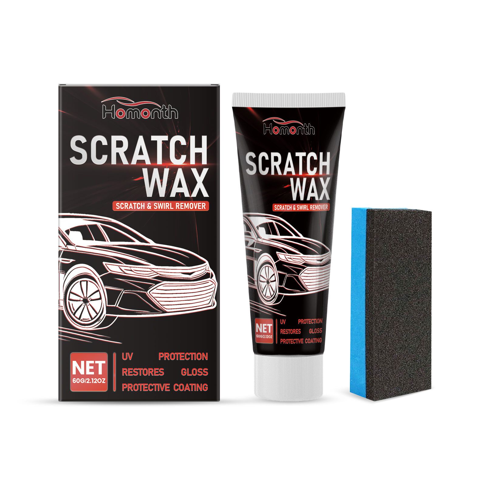 HOMONTH Automotive Paint Scratch Care Wax, 1 Kit photo 1