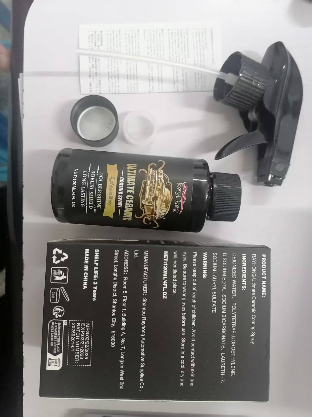 RAYHONG Automotive Coating Spray, 120 ml / 1 Bottle photo 3