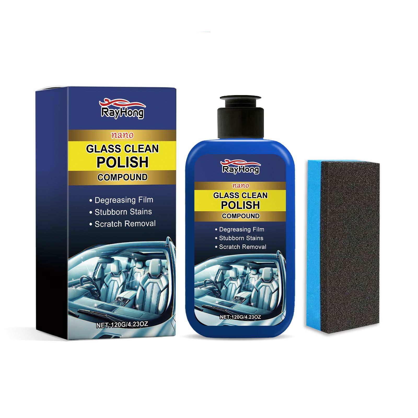 RAYHONG Automotive Glass Film Care Paste Kit, 1 Kit photo 1