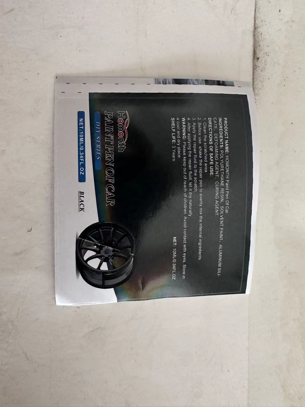 HOMONTH Black Wheel Touch-Up Pens, 3 Pieces photo 2