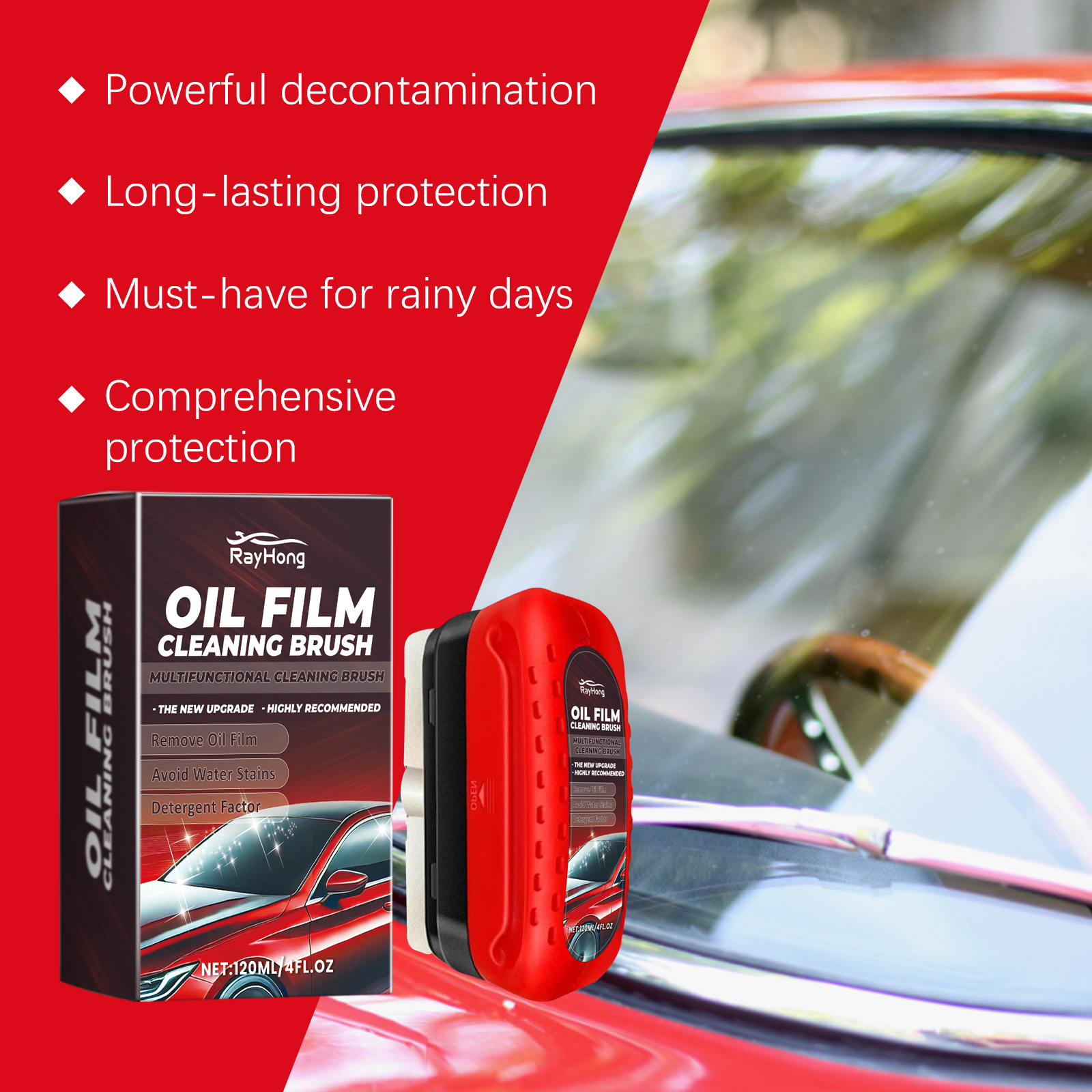 Glass Cleaning Board, Windshield Restoration Oil Film Decontamination photo 4