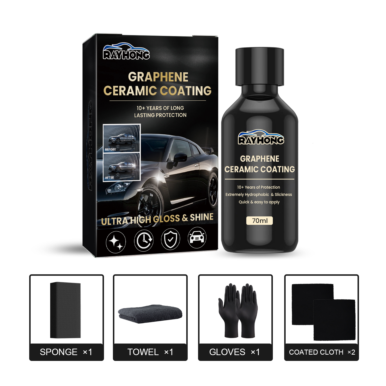 Graphene Ceramic Coating, Superhydrophobic Paint Sealant Glaze photo 1