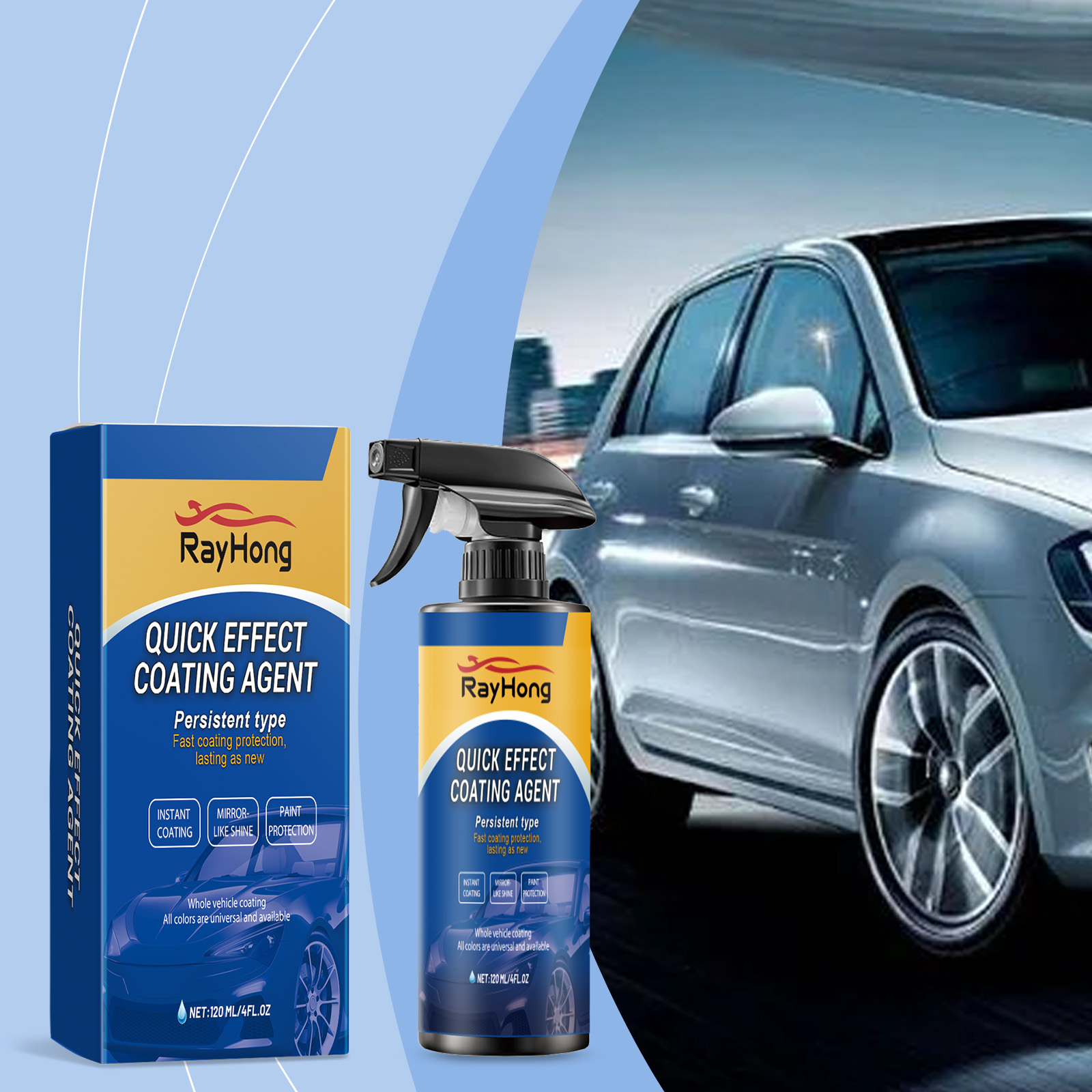 Coating Spray, Car Care Restoration Paint Wax Sealant Glaze photo 2