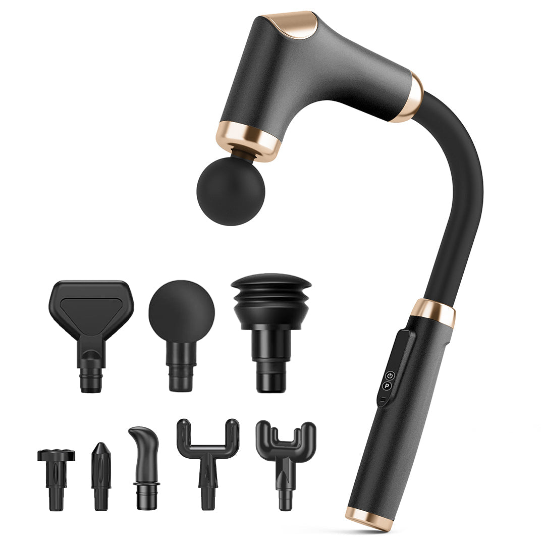 Cordless Massage Gun - 8 Heads, 3 Modes, Long Handle Ergonomic Design, Ultra Quiet Operation photo 1