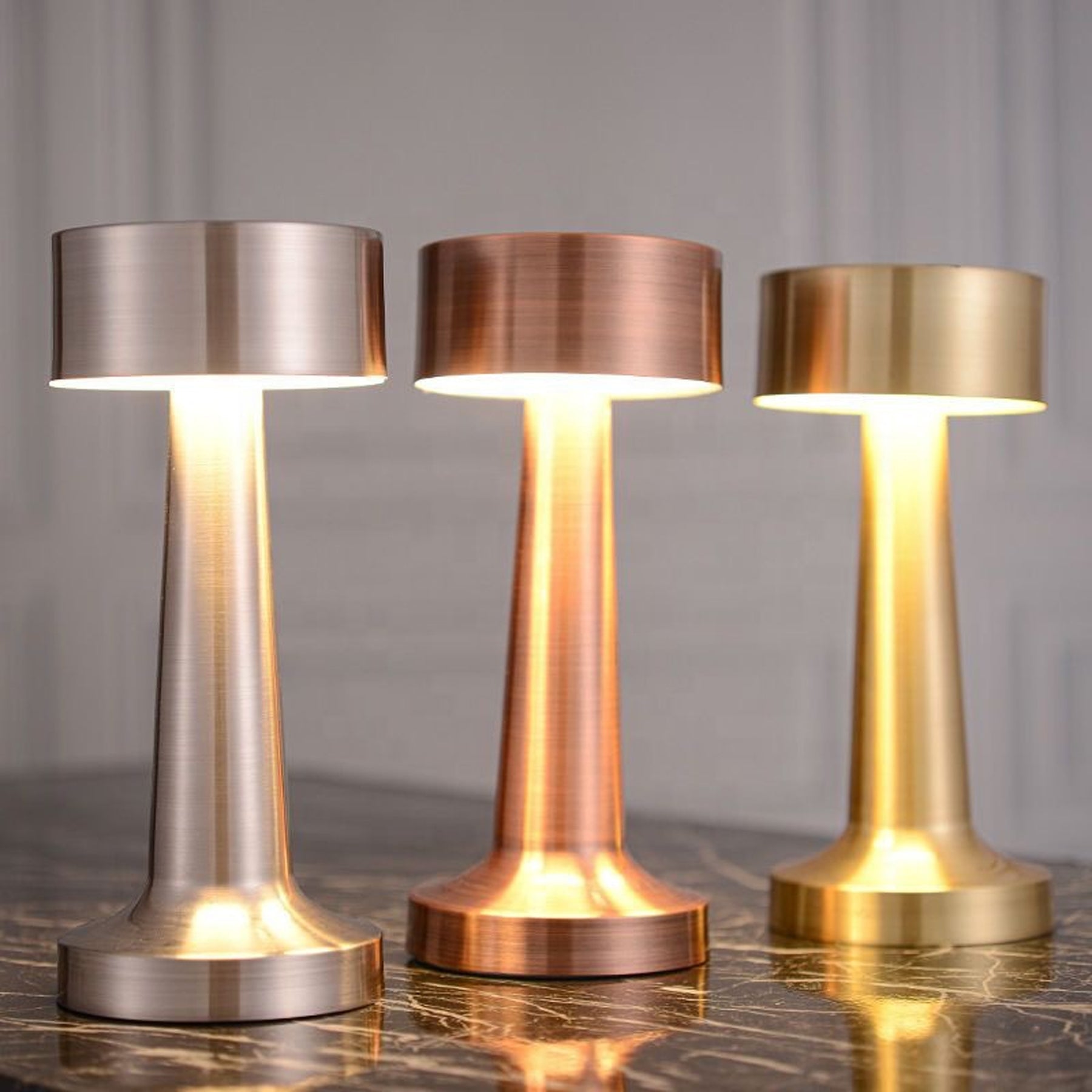 Touch-Control LED Table Lamp - Dimmable Brightness, 3 Light Modes, USB Rechargeable, Elegant Design photo 5