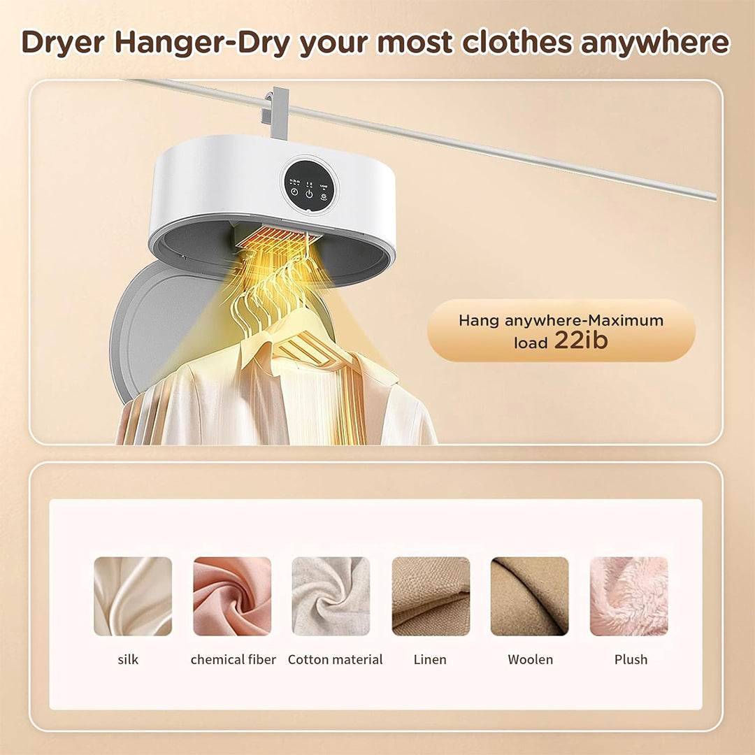 Fast Drying - Portable Foldable Electric Clothes Dryer - Remote Control, Large Capacity photo 2