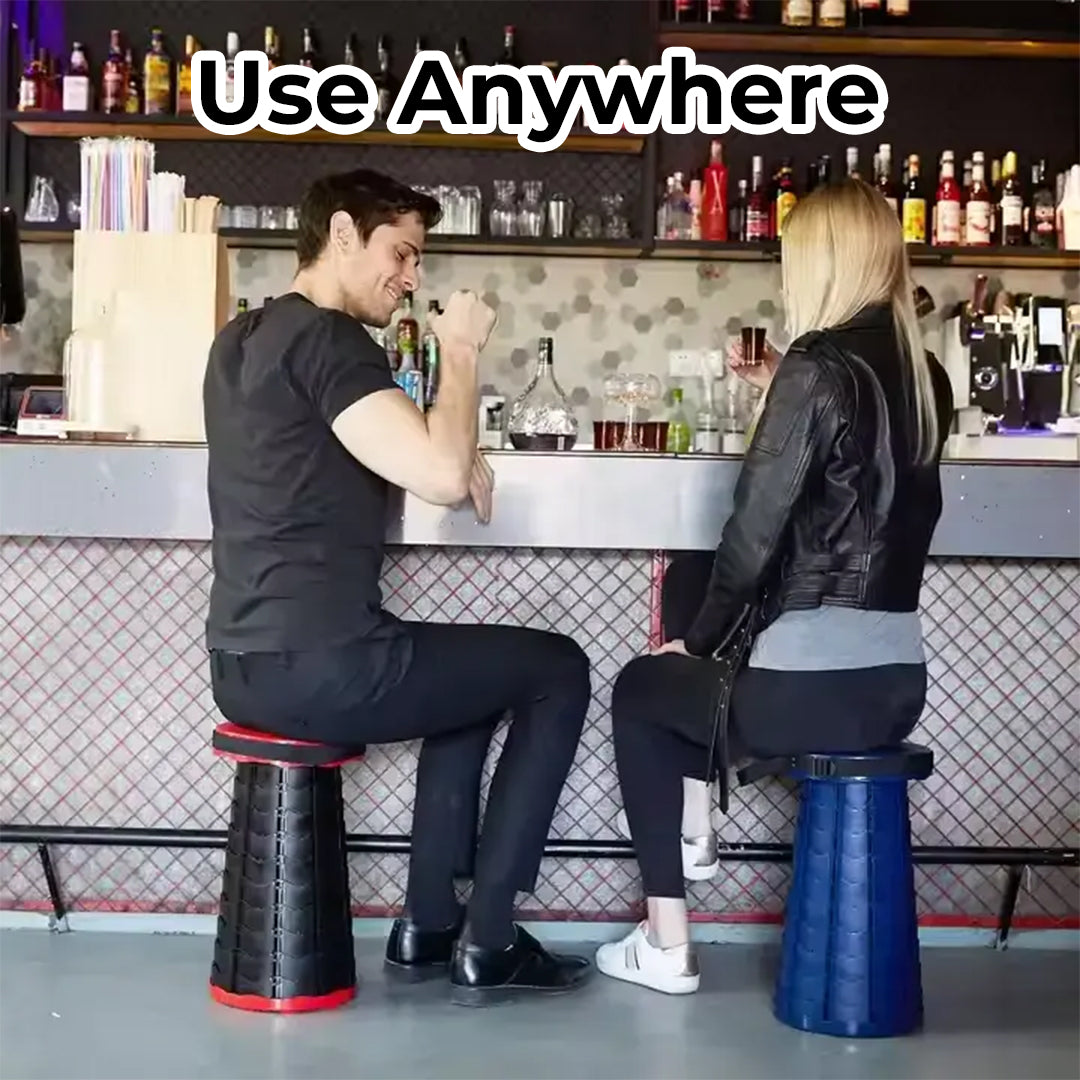 Portable Folding Stool With Adjustable Height For Camping And Travel photo 4