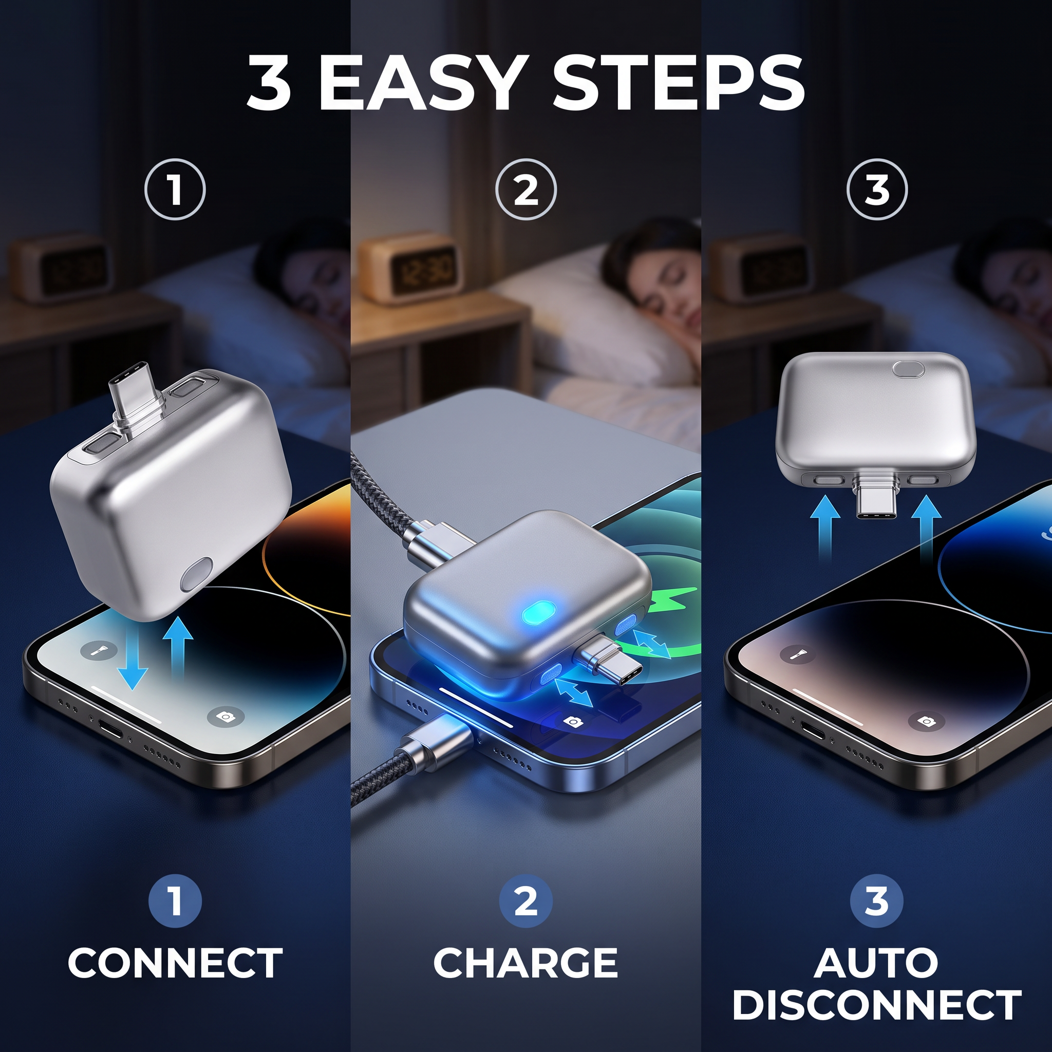 USB-C Smart Charging Adapter With Auto Disconnect, Fast Charging Support & Power Protection photo 2