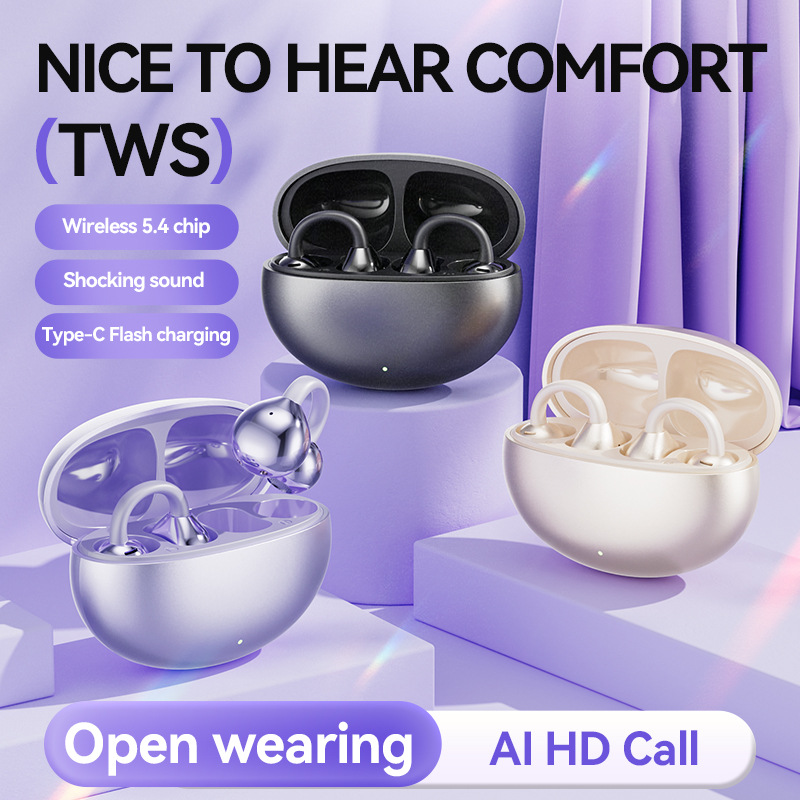 Cross Border Explosion M91 Bluetooth Earphone Clamp-in-Ear High Quality Durable Wear-Free Low Latency Wireless Bluetooth Headphones photo 4