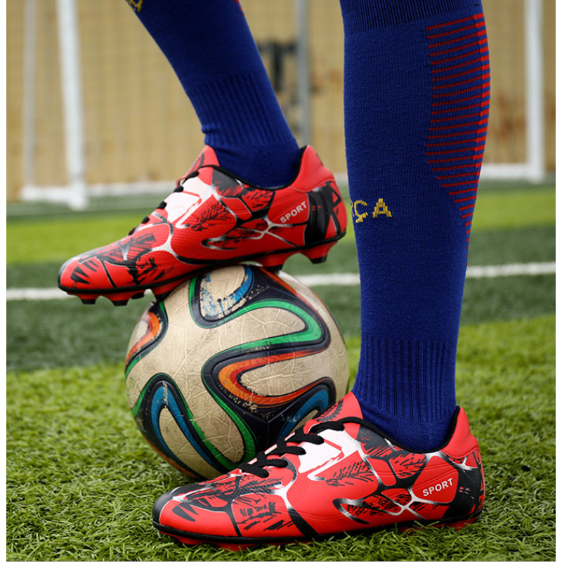 36-45 Football Shoes Sneakers Men Women,Low Top Spike Cleats Football Boots Youth Kids,Soccer Athletics Training Shoes Boys Girls,Unisex photo 1