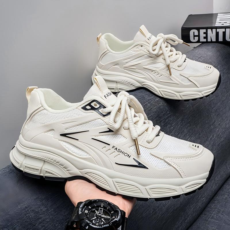 New Men's Light Hollow Breathable Non-slip Dad Sneakers, Versatile Casual Shoes For Students photo 3