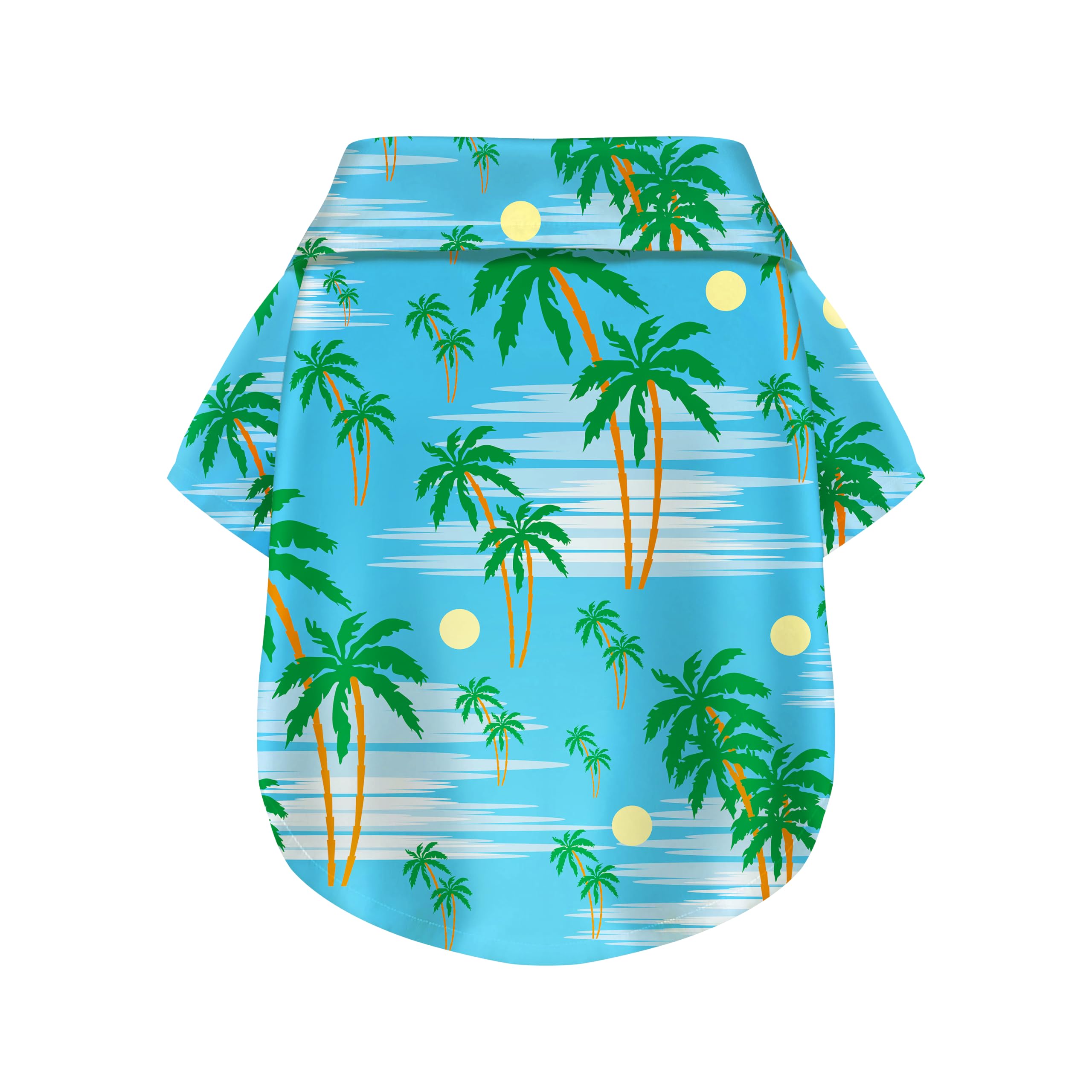 Coconut Tree Hawaii Style Pet Dog T-Shirt, Four-Way Stretch Breathable Light Cool Summer Shirts, Casual Beach Seaside Daily Clothes For Small Size Puppy photo 1