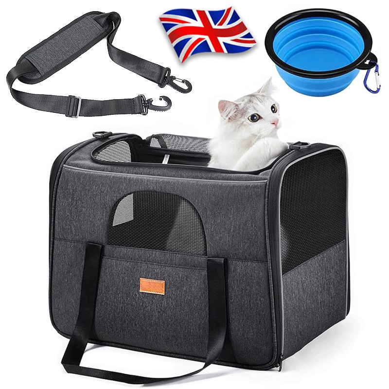 Large Pet Carrier Bag Portable Soft Fabric Folding Dog Cat Puppy Travel photo 1