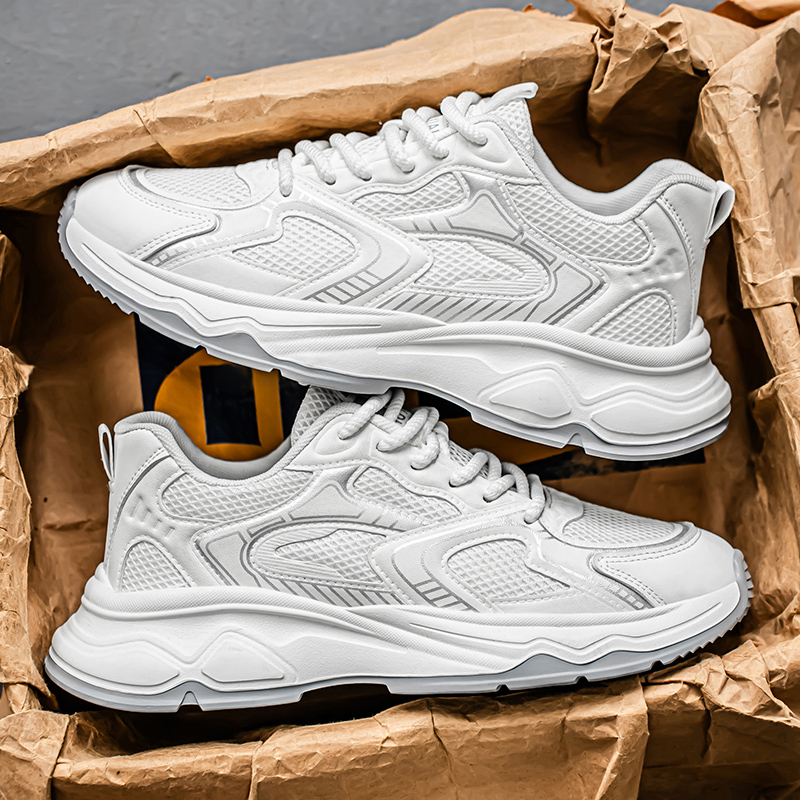 2026 Winter New Breathable Mesh Shoes, Lightweight Running Sneakers, Men's Casual Travel Dad Shoes photo 4