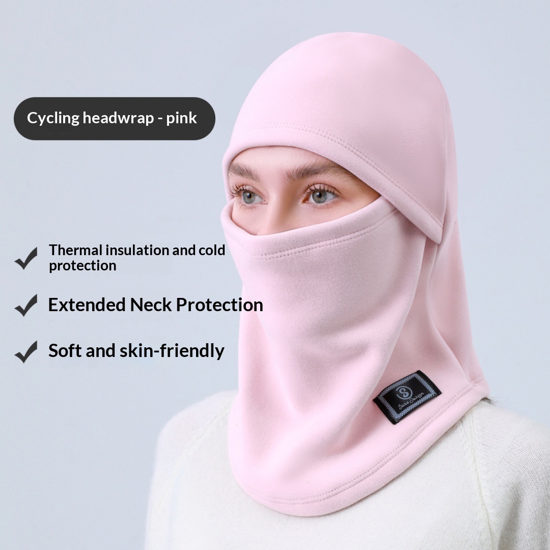 Warm Hood For Men And Women Cycling Electric Bicycles Winter Windproof And Cold-Proof Mask Helmet Neck Scarf All-In-One Hat photo 3