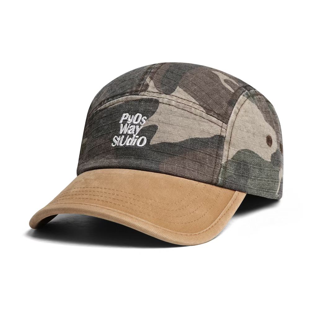 Cross-border Fashion Retro Washed Patchwork Letter Baseball Cap, Ideal For Daily Casual Wear And Versatile Styling, With A Curved Brim And Earflap photo 4
