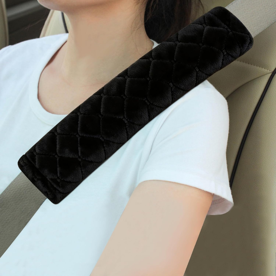 Seat Belt Covers 2 Pack, Soft Shoulder Pads For Cars, Backpacks And Travel Straps photo 1