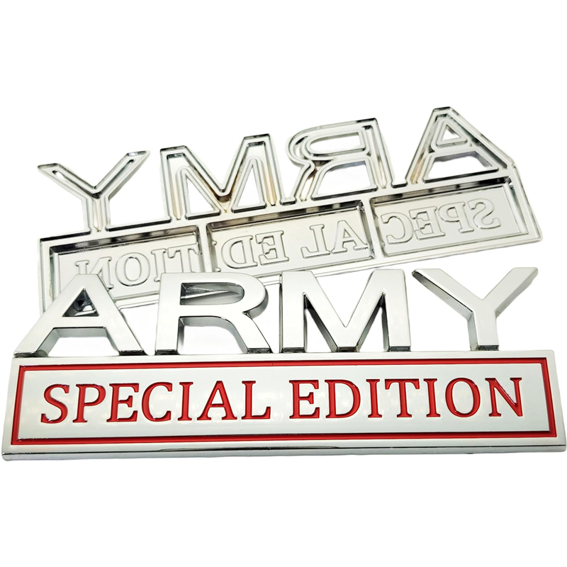 2pack Army Special Edition Emblems, Army Car Emblem 3D Badge Decal Car Truck SUV,Refrigerator Sticker,Window Display Stickers photo 3