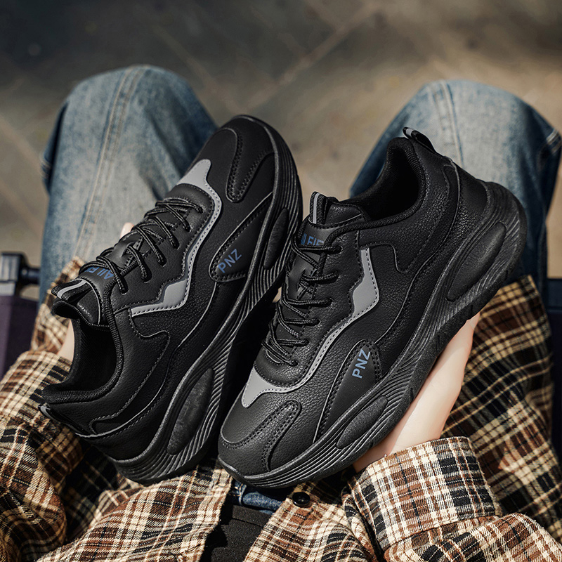 Men's Summer New Sneakers Fashion All-match Platform White Shoes Soft Sole Casual Dad Shoes For Teenagers photo 2