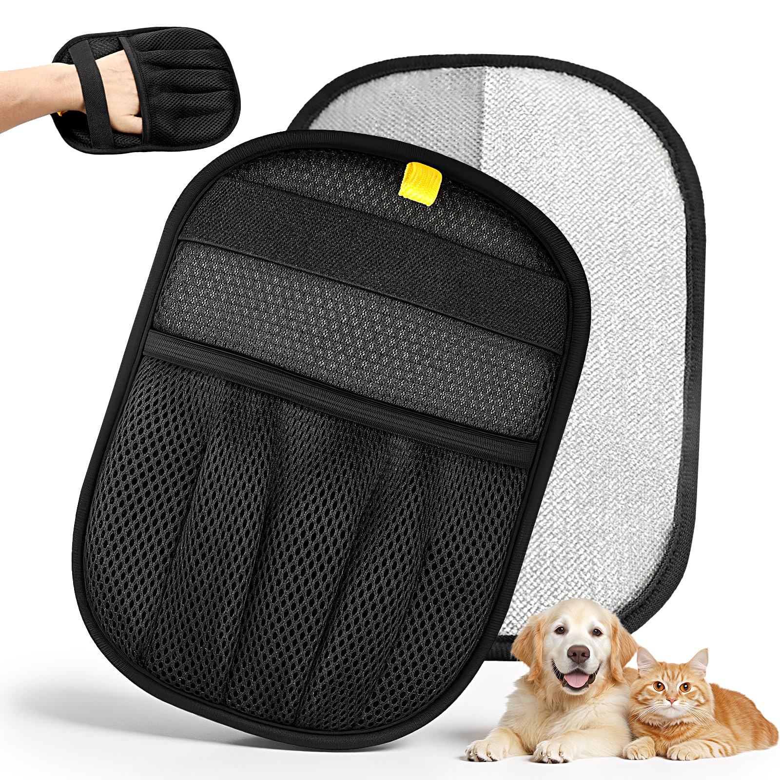 1pc New Upgrade Pet Hair Removal Glove For Dogs & Cats, Electrostatic Reusable Magic Brush Removal Glove, Washable Pet Hair Remover Tool For Clothing, Sofa, Rug, Auto Interior photo 7