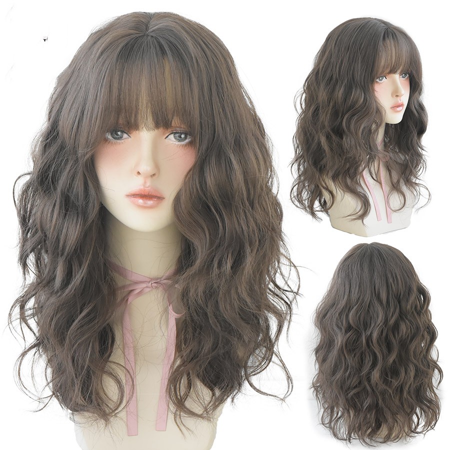 European And American Air Bangs Water Ripple Curls photo 1