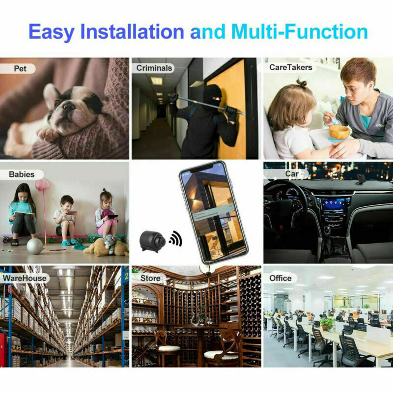 FREE 64G HD Hidden Spy Nanny Camera Wireless Wifi Home Security Night Vision HD 1080P photo 4