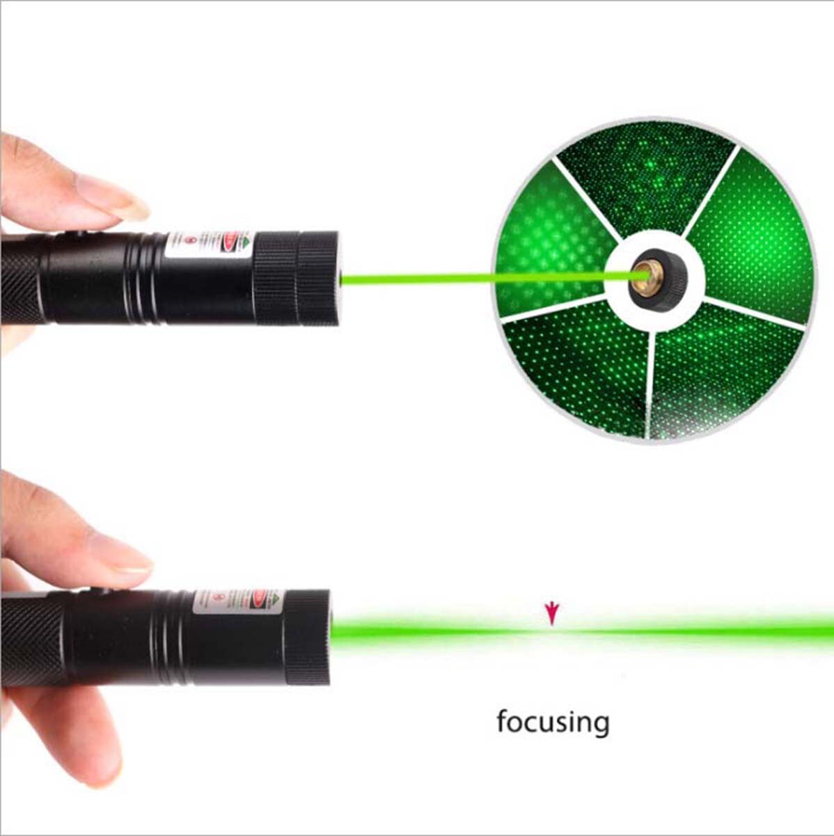 Green Laser Pointer Pen Light USB Rechargeable 990Miles 532NM Astronomy Visible Beam Light 1mw Flashlight photo 8
