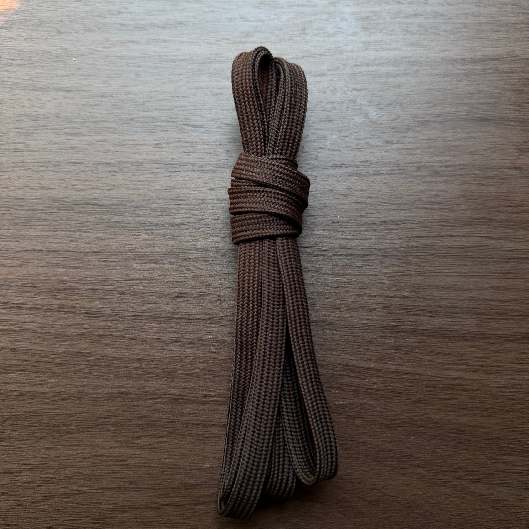 Flat Solid-Color Nylon Ribbon Shoelaces photo 3