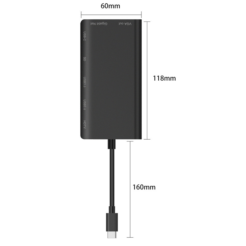 All in One Docking Station Type-C to SDTF Multi Function card reader photo 5